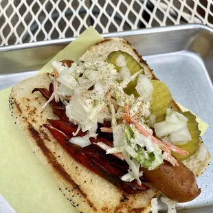 food, hot dog, hot dogs, sandwich