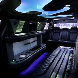 8 Pax Stretch limousine interior