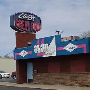 the front of the restaurant