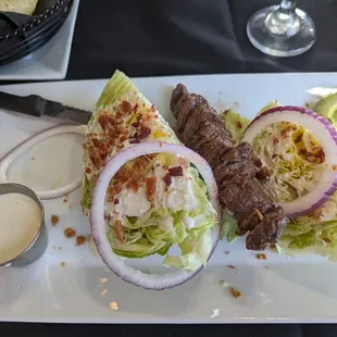 Wedge Salad with Steak
