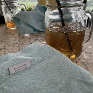 Even their napkins were fancy! Lol love it