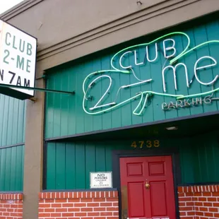 the front of the building