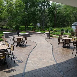 outdoor seating area