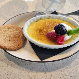 Creme Brulee with snickerdoodle cookie