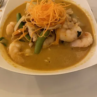 Red Curry with Shrimp