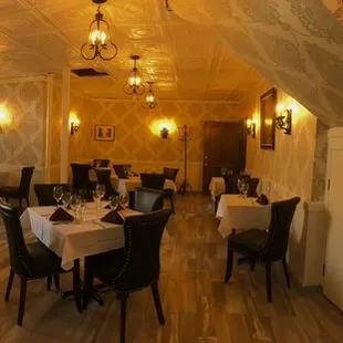 the interior of a restaurant