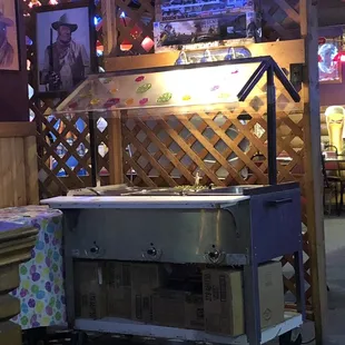 Chicken fried steak buffet table