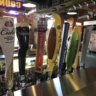 Beers on tap