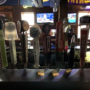 Beers on tap