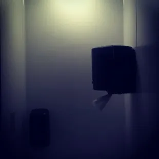 a toilet paper dispenser on a wall