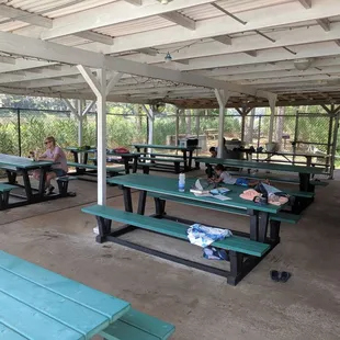 Covered sitting/eating area