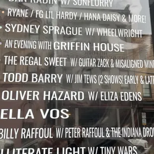 the dates and times of the club