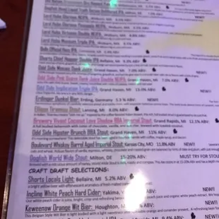 Great beer selection