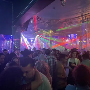 a crowd of people dancing