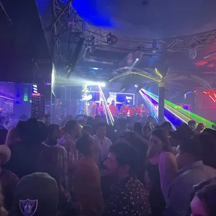a crowd of people dancing