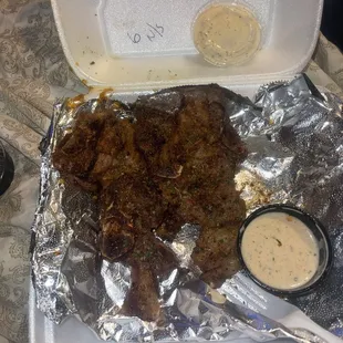 Lamb Chops with Celebrity Sauce  Soooo good