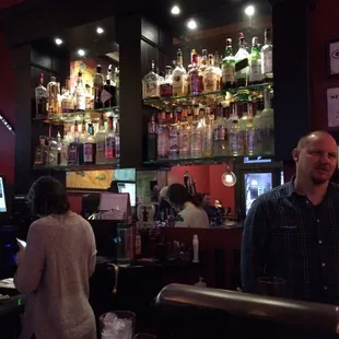 The bartender ignoring customers and chatting with friends....hello we have had an empty glass for over 10minutes!
