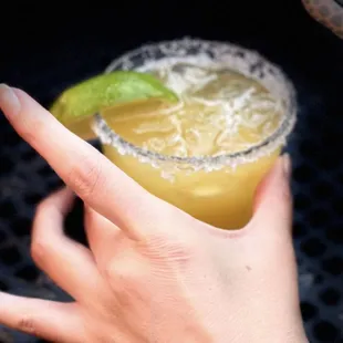 Passion fruit Margarita $13 (7/2024) - pricey and small but tasty!