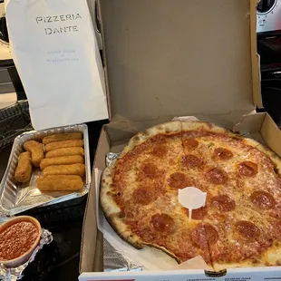 Cheese pizza Mozzarella Sticks and Thick Cut Battered