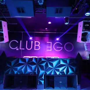 two speakers on a stage