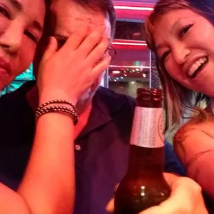 Drinks with pretty ladies!