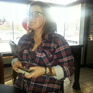 Playing Mario and drinking