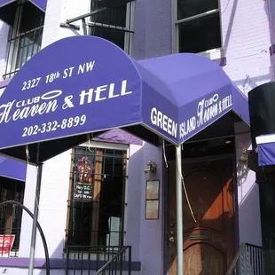 the front of a building