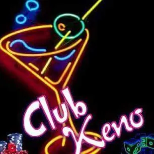 a neon sign with a martini