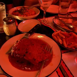 a plate of food on a table