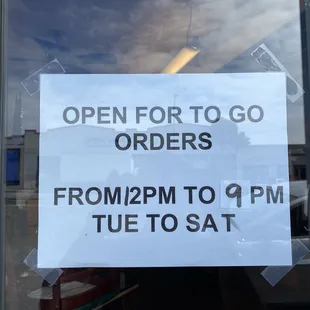 We're open for To Go Orders, just give us a call and let us feed you with our soulful food.