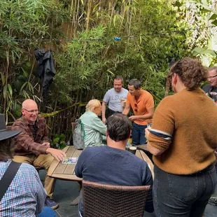 Back patio is a great place to hang out.