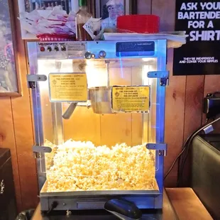 Free, help-yourself popcorn!