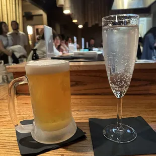 Suntory premium malt beer and Jelly sparkling sake