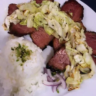 Smoked Corned Beef with Cabbage