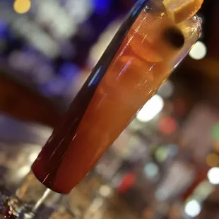 a cocktail in a glass