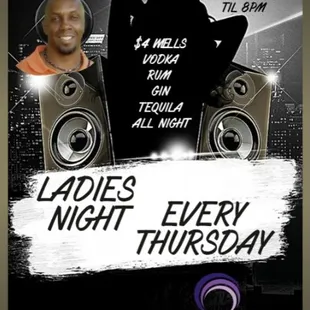 ladies's night thursday flyer