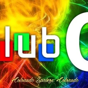 a colorful background with the word club q