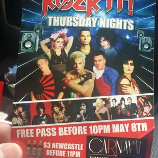 Club Rock it flyer