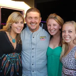 KRTY Morning Show Host Gary Scott Thomas and some awesome fans at Rodeo Club