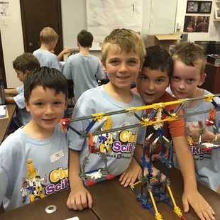 Learning about simple machines in Camp Little Robot Engineer