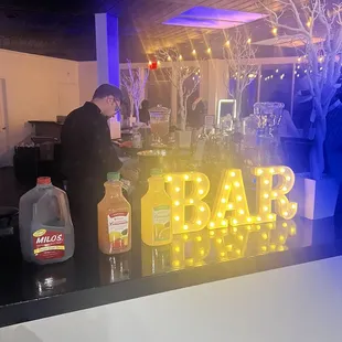 Bar area
