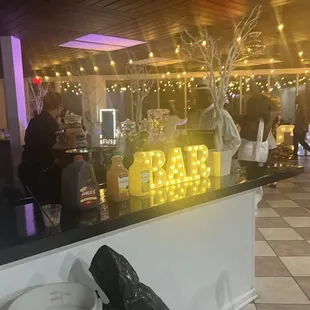Bar area