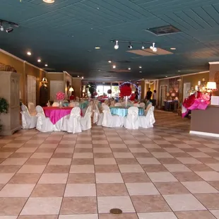 Section left open for dance floor