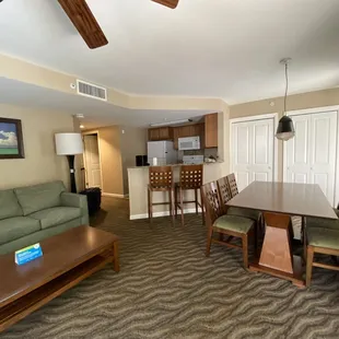 Large living room (we have 5 balconies total in our hotel room)