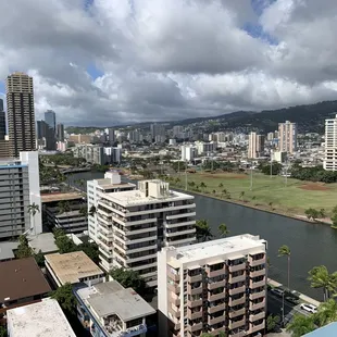 View from 19th floor. Still lots of street noise.