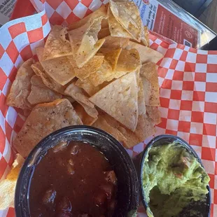 Chips, salsa and guac