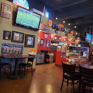 a view of the inside of a restaurant