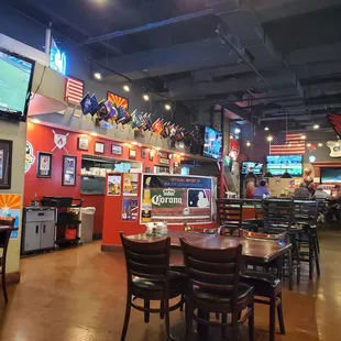 the interior of the restaurant