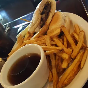 French dip with fries