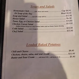 Clubhouse menu